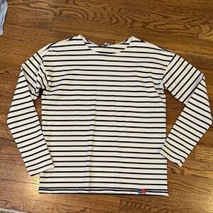 KULE Boyfriend Stripe Long Sleeve Tee